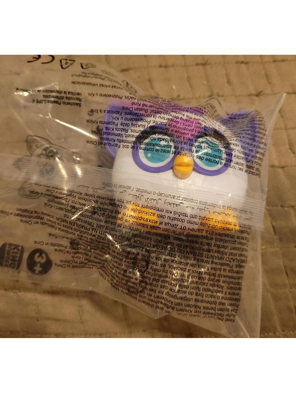 Burger King Furby Toy Sealed Kids Meal Figure Purple White Fast Food Collectible